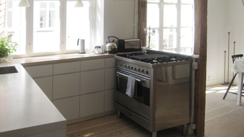 Fiolstræde - Family House On The Pedestrian Street: Frokostlokale, Køkken