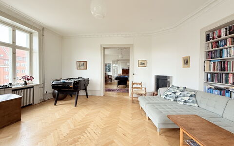 Close To Tivoli - 4 Br - 8 People - Huge Apartment: Andet værelse, Frokostlokale, Stue