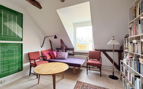 Østerbro - 2 People - 1 Br - 2 Beds - Loft: Stue