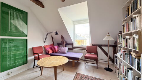 Østerbro - 2 People - 1 Br - 2 Beds - Loft: Stue
