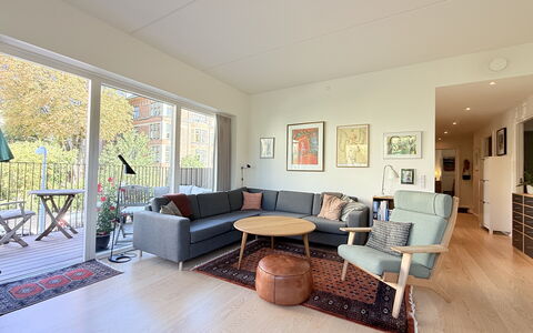 Frederiksberg Carlsberg City-2 Bedrooms: Frokostlokale, Køkken, Stue