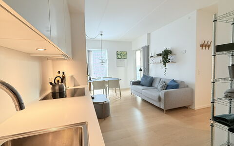 Carlsberg - Vesterbro - 2 People: Frokostlokale, Køkken, Stue