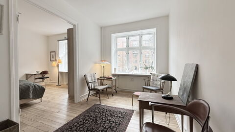 Nørrebro - 2 People - 1 Br - Close to Metro: Stue