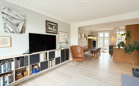 Nørrebro - 4 People - 3 Br - Close to Metro: Stue