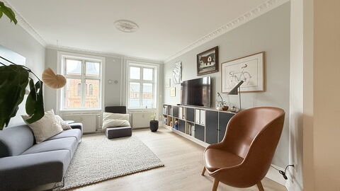 Nørrebro - 4 People - 3 Br - Close to Metro: Stue