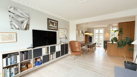 Nørrebro - 4 People - 3 Br - Close to Metro: Stue