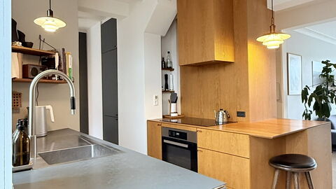 Nørrebro - 4 People - 3 Br - Close to Metro: Køkken