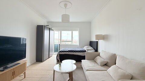 Nørrebro - Studio - 2 People - 2 Balcony: soveværelse, Stue