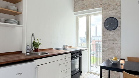 Nørrebro - Studio - 2 People - 2 Balcony: Køkken