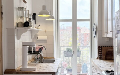 Nørrebro - 2 People - 1 Br - Close to Metro.: Køkken