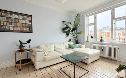 Østerbro - 2 People - 1 Br - Loft: Stue