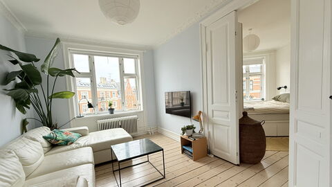 Østerbro - 2 People - 1 Br - Loft: Stue