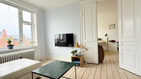Østerbro - 2 People - 1 Br - Loft: Stue