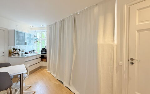 Nørrebro - 1 Br - 3 People - Close Metro: Frokostlokale, Køkken, Stue