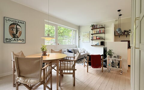 Nørrebro - 2 People - Cozy Apartment: Stue