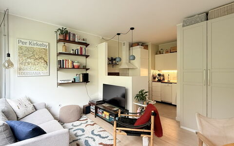 Nørrebro - 2 People - Cozy Apartment: Stue