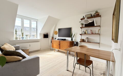 Vesterbro - 2 People - Loft Apartment: Stue