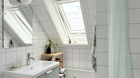 Vesterbro - 2 People - Loft Apartment: Badeværelse