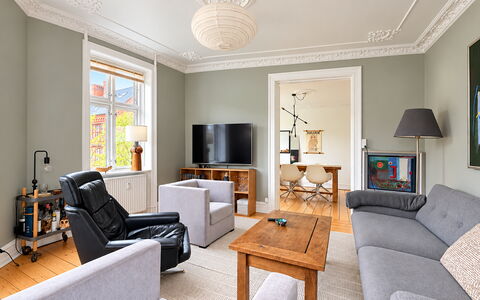 Østerbro - 2 People - 1 Br - Close to Metro: Stue