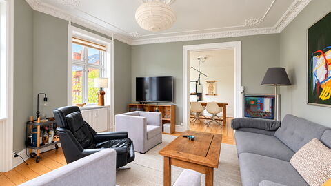 Østerbro - 2 People - 1 Br - Close to Metro: Stue