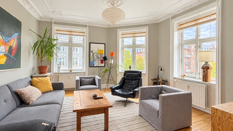 Østerbro - 2 People - 1 Br - Close to Metro: Stue