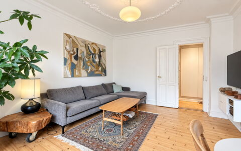 Islands Brygge - Bright Apartment - Water - 2 Br: Stue