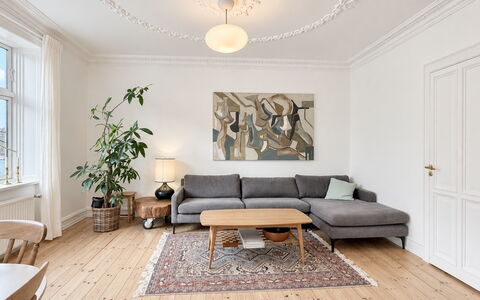 Islands Brygge - Bright Apartment - Water - 2 Br: Stue