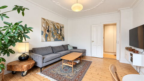 Islands Brygge - Bright Apartment - Water - 2 Br: Stue