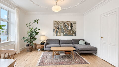 Islands Brygge - Bright Apartment - Water - 2 Br: Stue