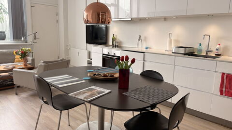 Købmagergade - Copenhagen Downtown: Frokostlokale, Køkken, Stue