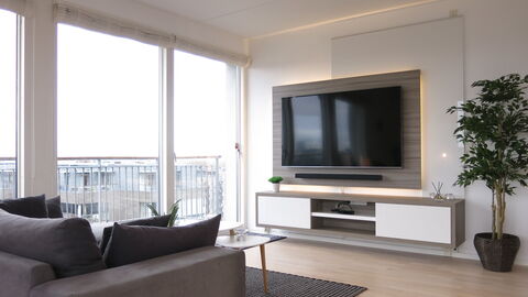 Islands Brygge - Nice View 8th Floor: Frokostlokale, Køkken, Stue