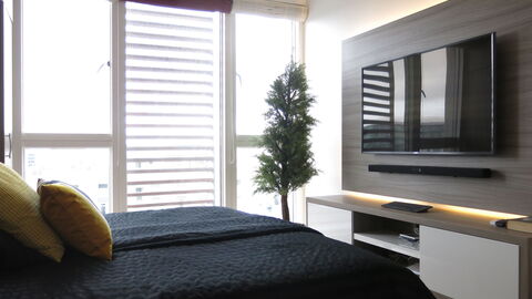 Islands Brygge - Nice View 8th Floor: soveværelse